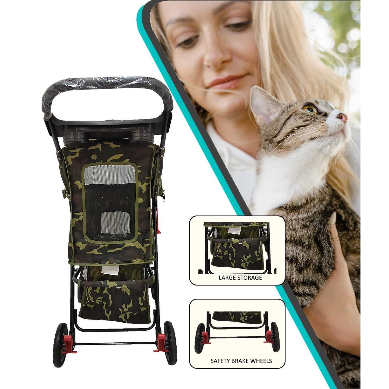 AmorosO Convenient Pet Stroller - Nail Gallerys