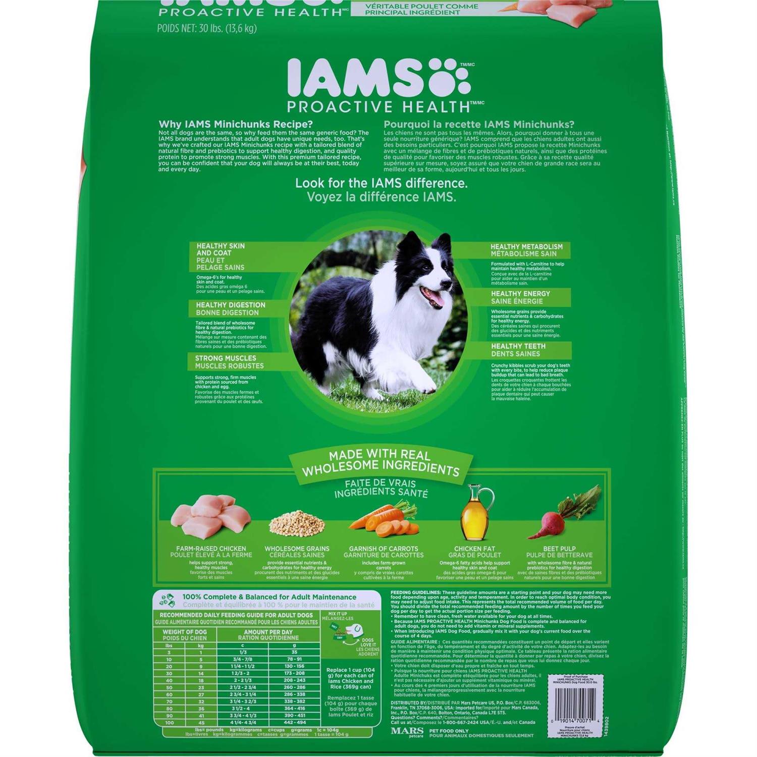 Iams Adult ProActive Health Minichunks Chicken Dry Dog Food - Nail Gallerys