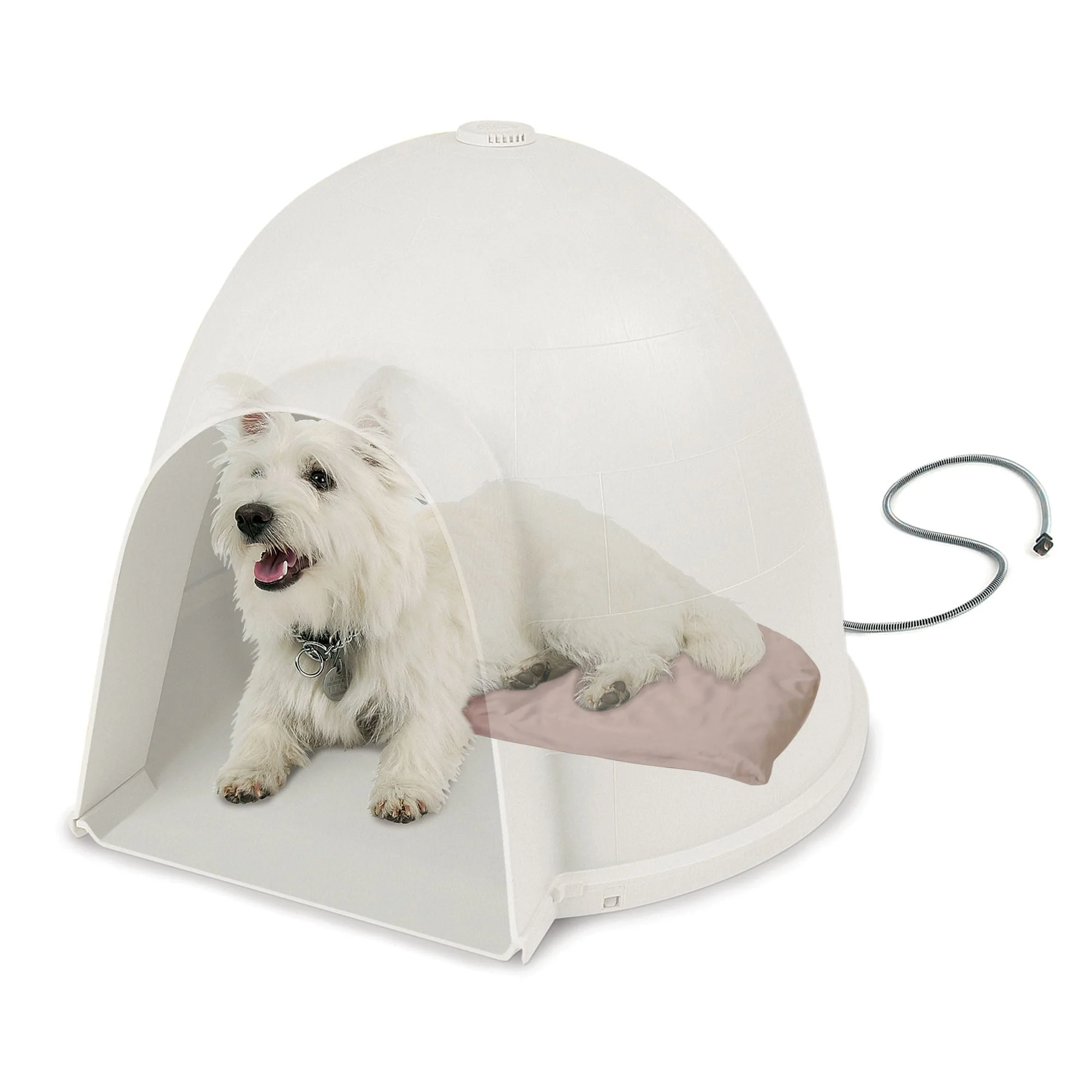 K&H Lectro-Soft Igloo-Style Heated Bed, Tan - Nail Gallerys