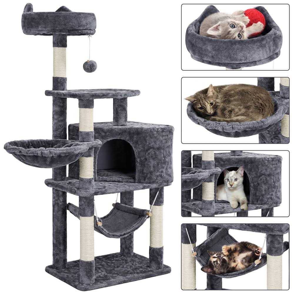 Yaheetech 54.5 inch Cat Tree Tower with Scratching Posts - Nail Gallerys