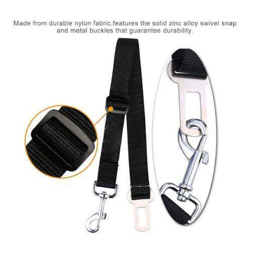 TSV 2pcs Dog Leash Seat Belt Pet Car Safety Lead with Swivel Clip - Nail Gallerys