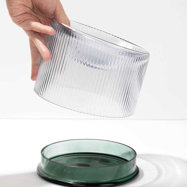 Fooddict Handmade Glass Cat Bowl - Nail Gallerys