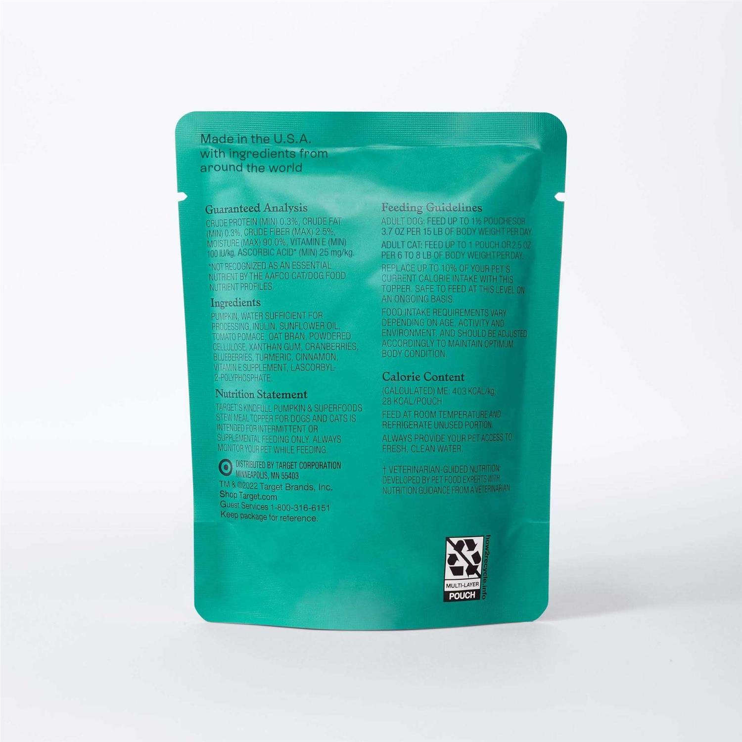 Kindfull Pumpkin & Superfood Puree Pouch Dog Treat - Nail Gallerys