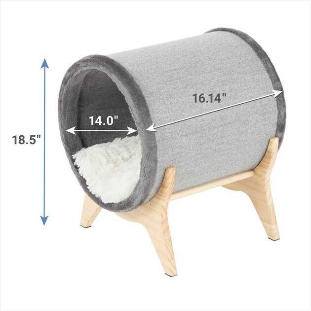 Frisco Modern Elevated Tunnel Cat Bed - Nail Gallerys