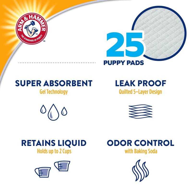 Arm & Hammer Dogs Puppy Training Pads with Attractant - Nail Gallerys