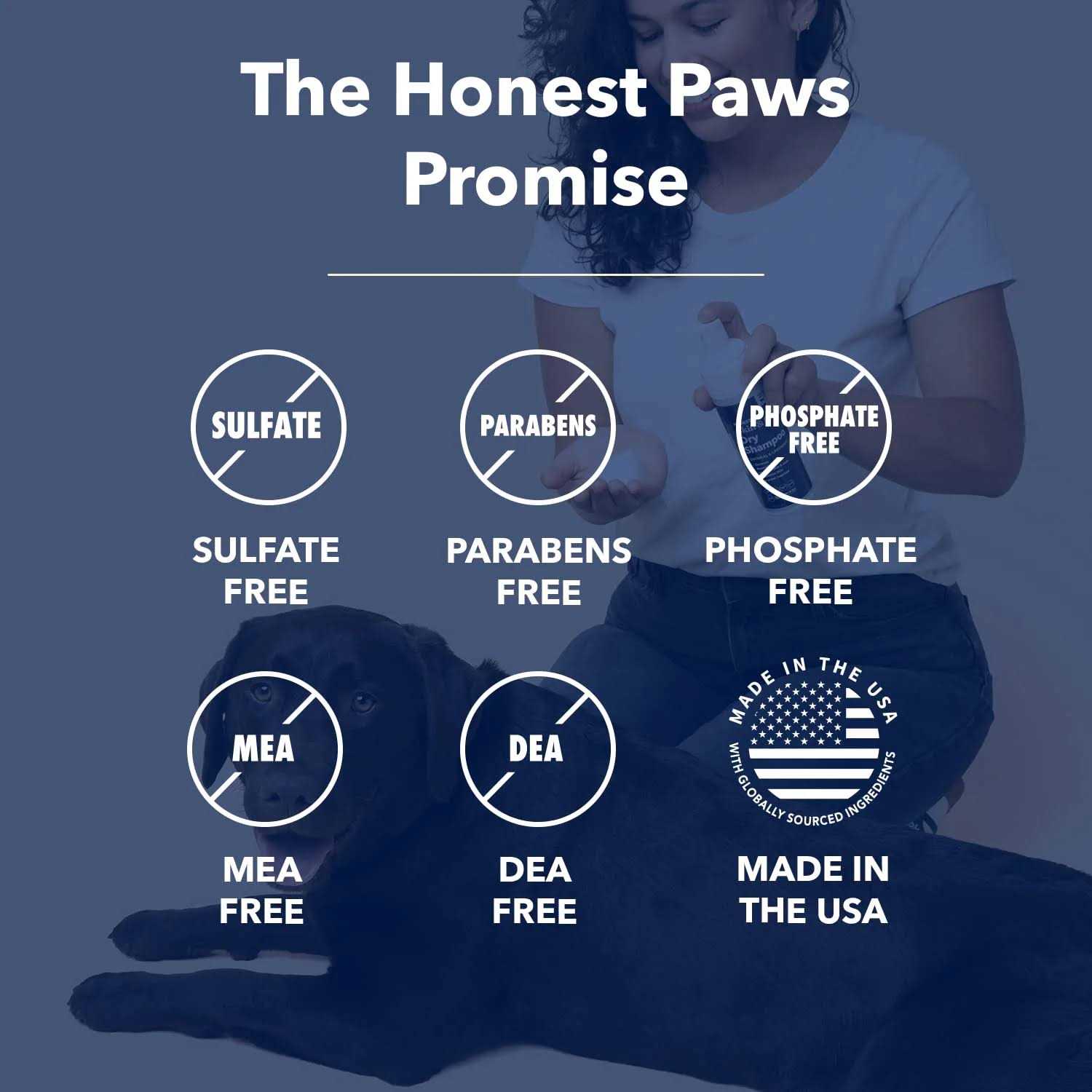 Honest Paws Dog Dry Shampoo Waterless No Rinse Foaming Formula Reducing Itch Cleanse Hydrate Nourish Dry Skin - Nail Gallerys