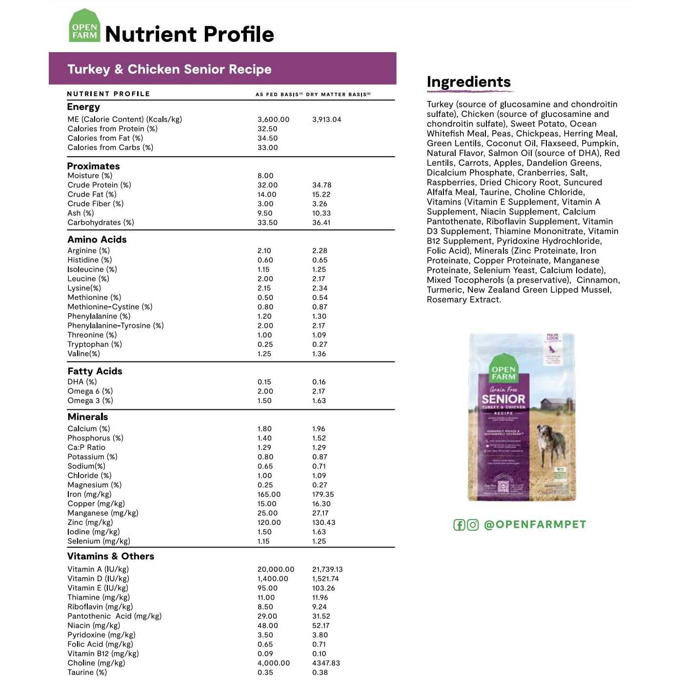 Open Farm Senior Dry Dog Food - Nail Gallerys