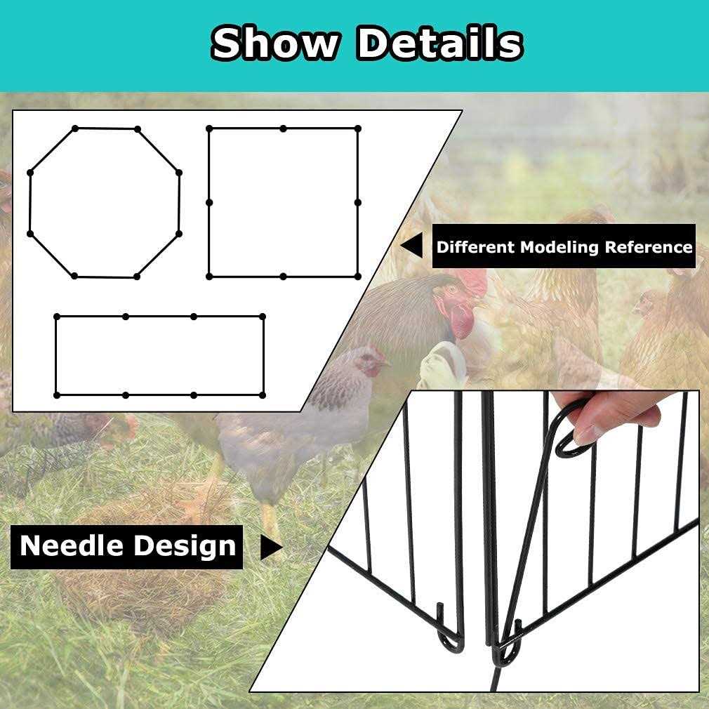 BestPet Large Metal Chicken Coop Chicken Run Outdoor Walk-in Poultry Cage Duck Coop Chicken Pen Pet Playpen w/Door & Cover Rabbit Enclosure - Nail Gallerys