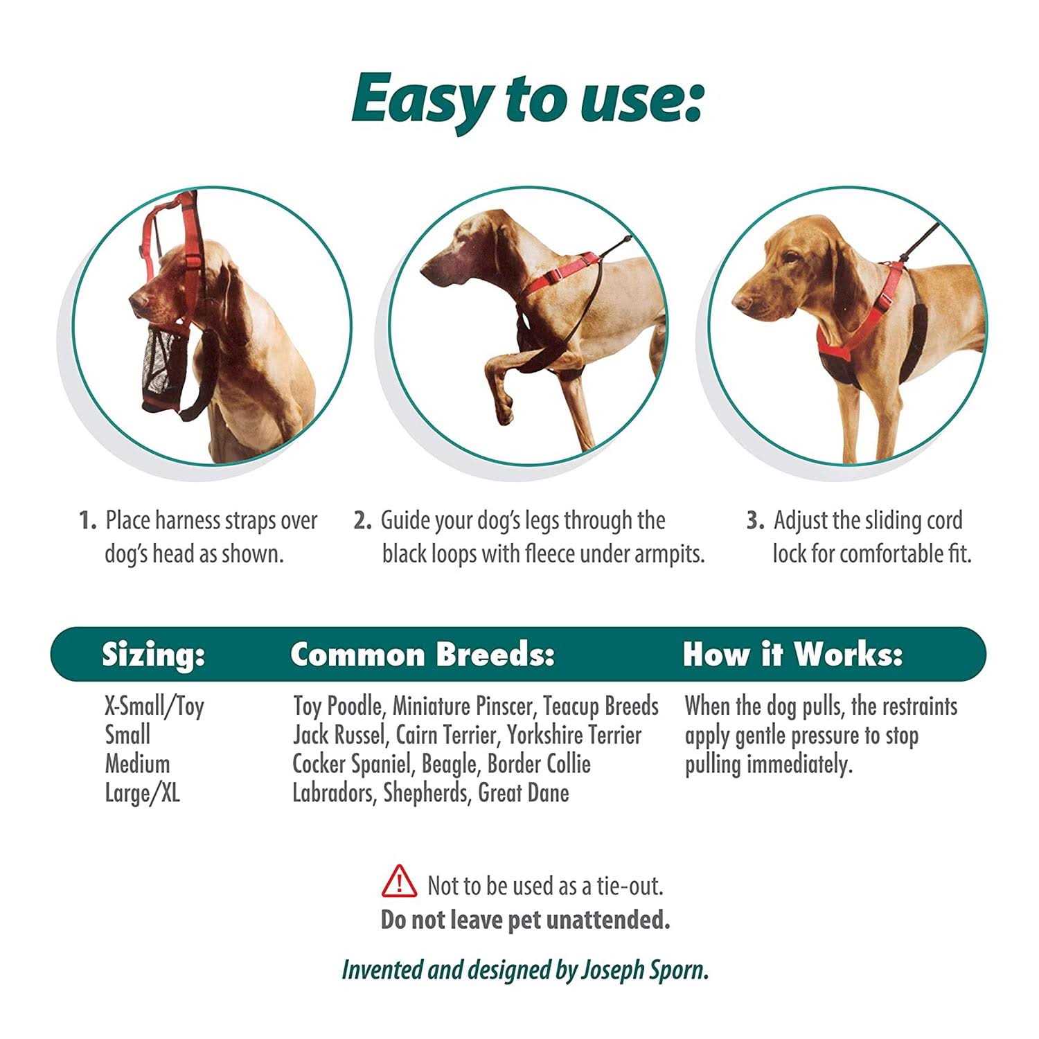 Sporn Nylon Mesh Non-Pulling Dog Harness - Nail Gallerys