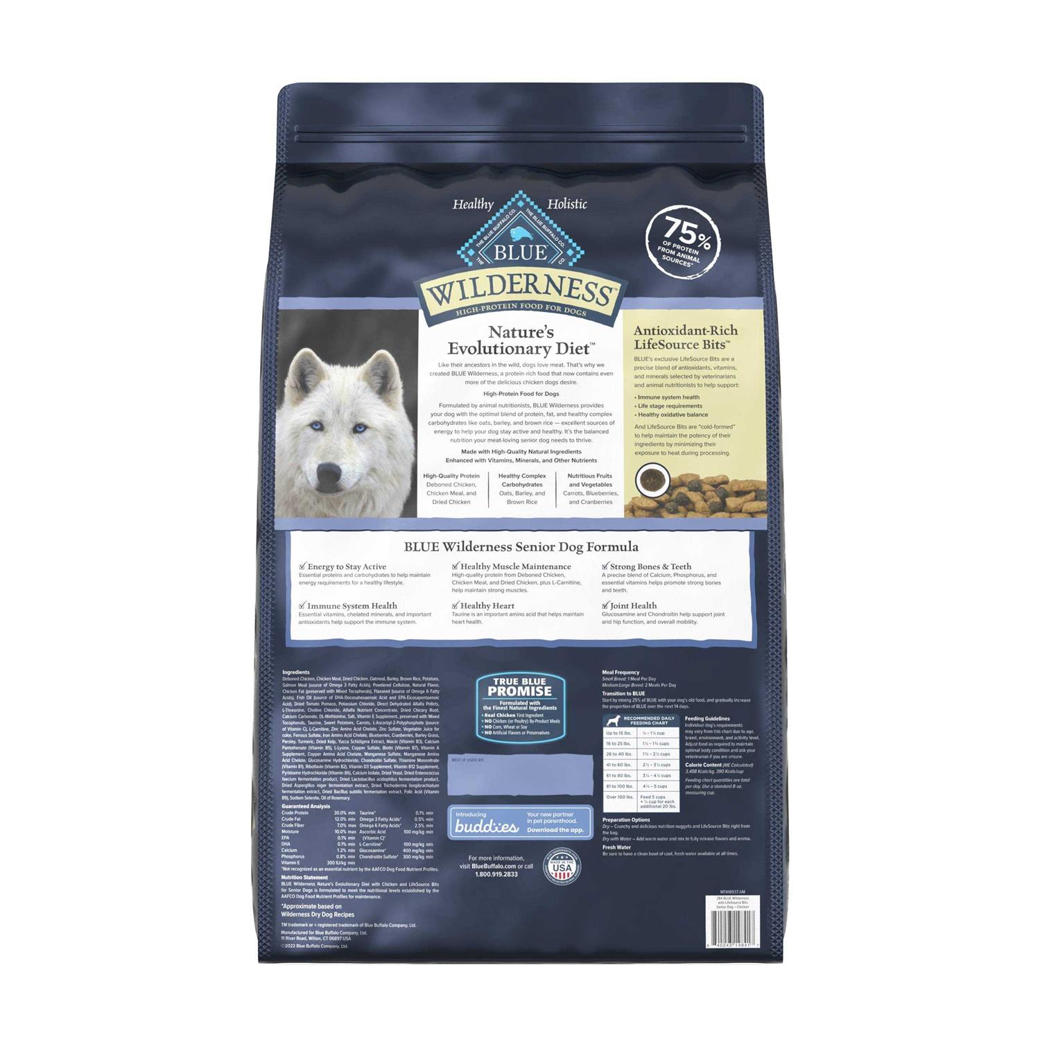 Blue Buffalo Wilderness Chicken Senior Dry Dog Food - Nail Gallerys