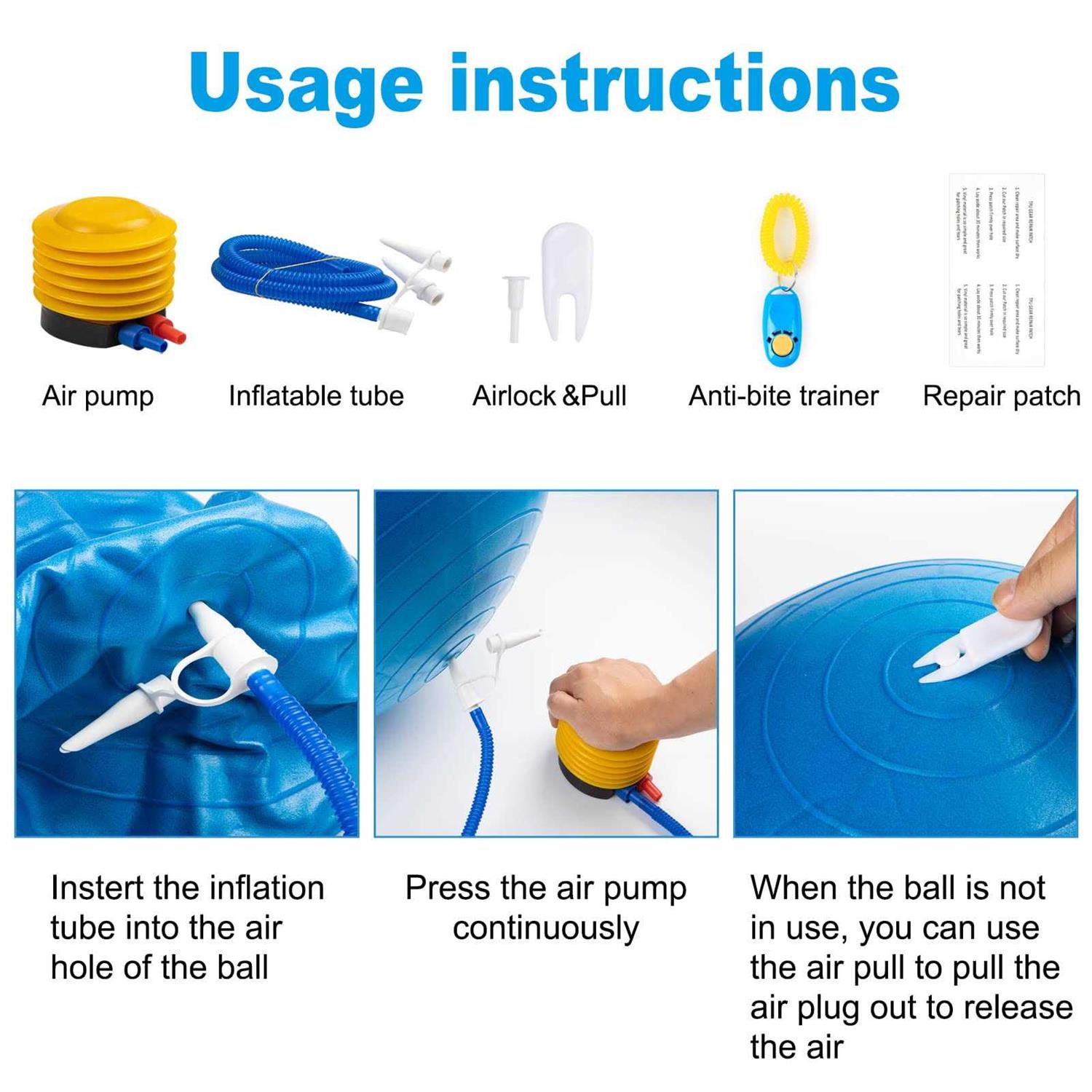 capuca Large Horse Balls for Play 30 Inch Anti-Burst Mega Herding Ball Giant Horse for Dogs Goats Horses to Play with Pump - Nail Gallerys