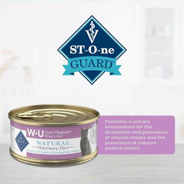 5.5-oz W+U Weight Management + Urinary Care Grain-Free Canned Cat Food Blue Buffalo Natural Veterinary Diet case of 24 - Nail Gallerys