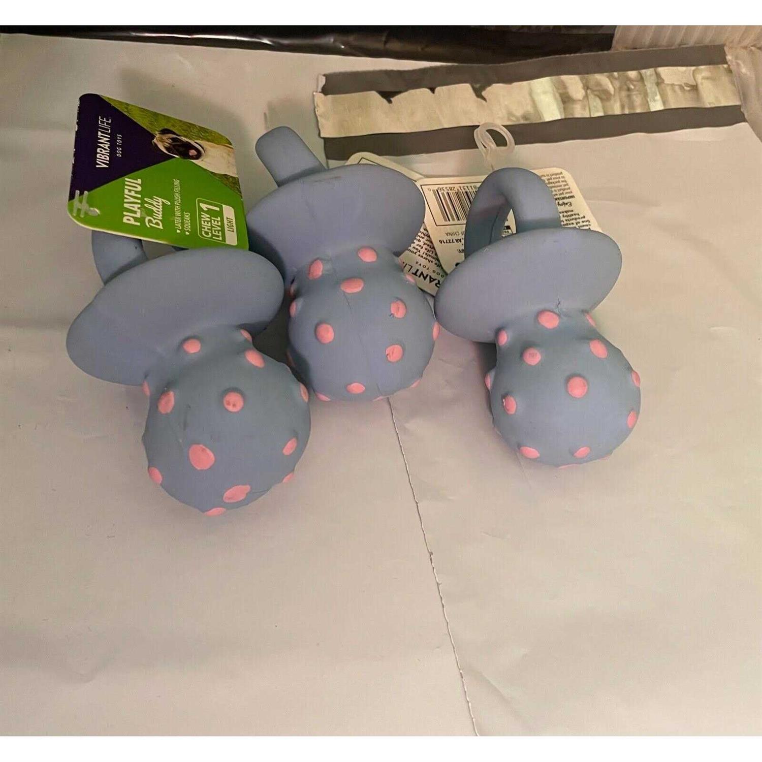 Vibrant Life Chew Level 1 Latex With Plush Filling Playful Buddy Pacifer Dog Toy - Nail Gallerys