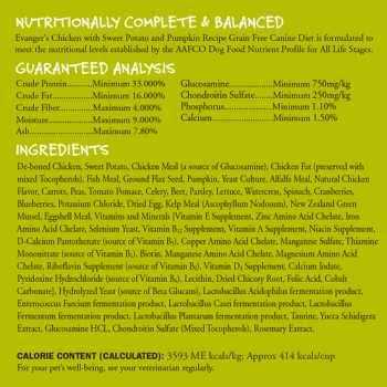 Evanger’s Chicken Sweet Potato & Pumpkin Grain Free Dry Dog Food - Nail Gallerys