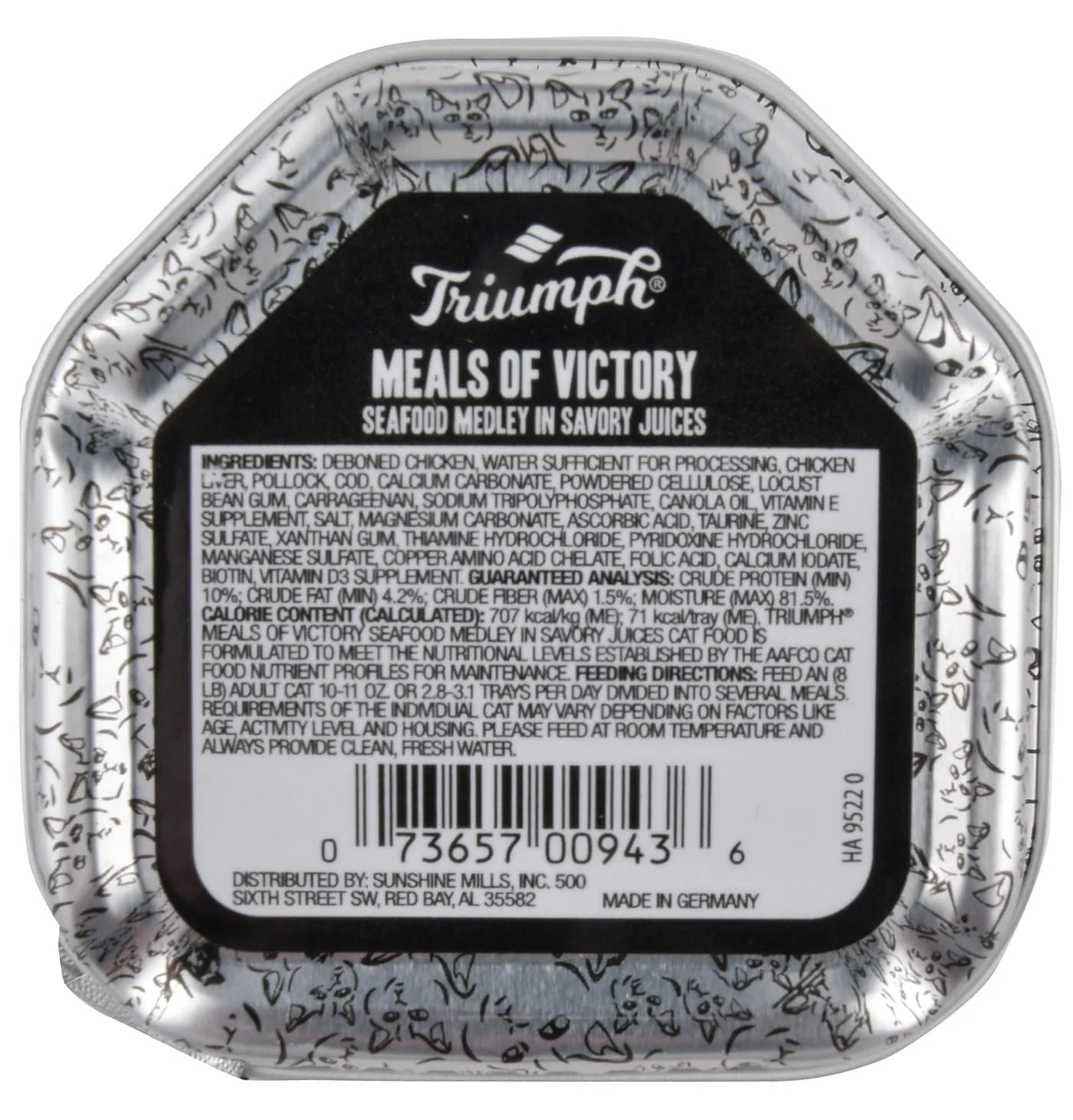 Triumph Meals of Victory Seafood Medley in Savory Juices Cat Food - Nail Gallerys