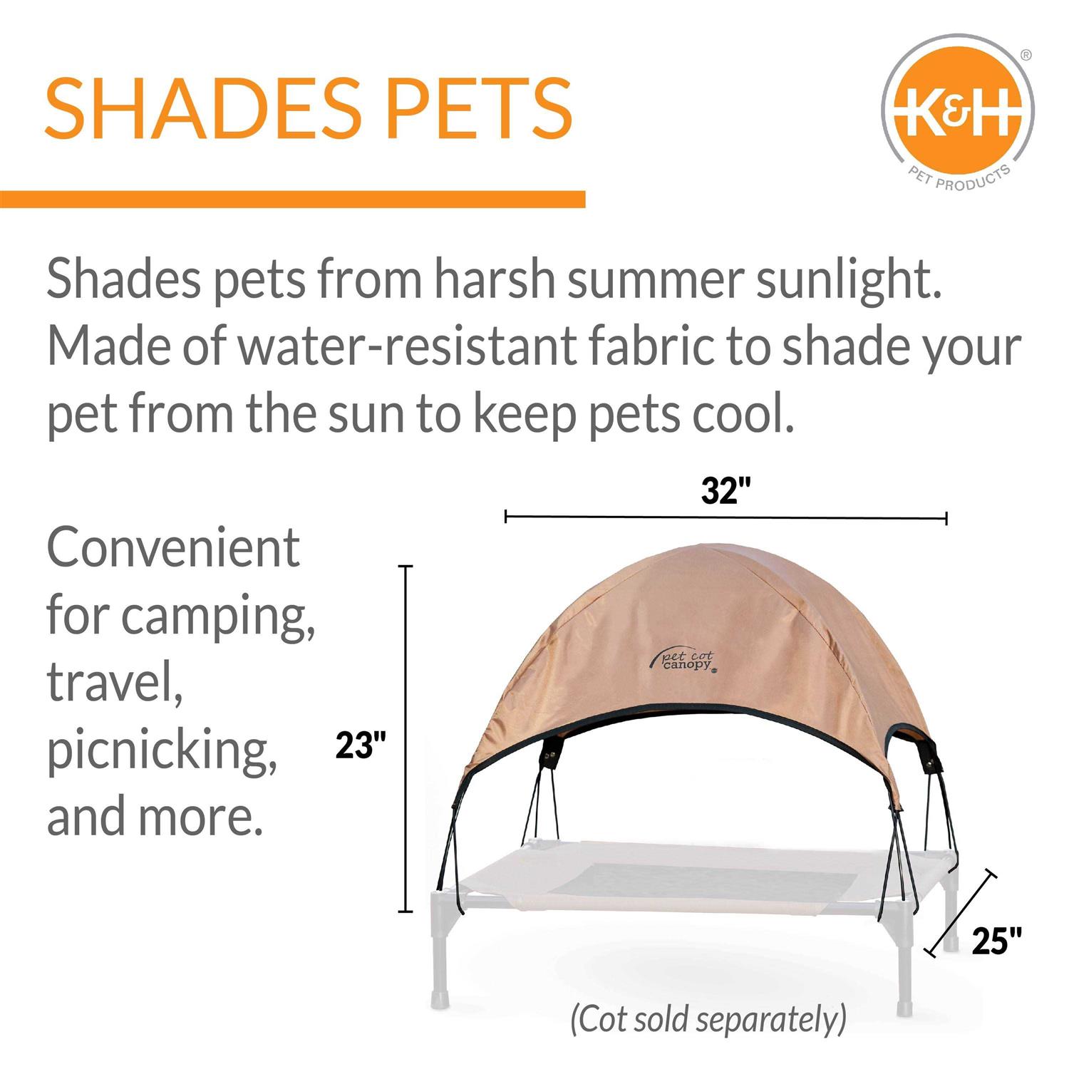 K&H Pet Products Pet Cot Canopy - Nail Gallerys