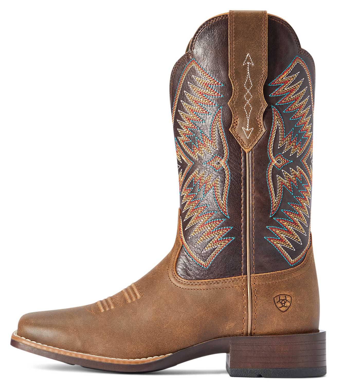 Ariat Women's Odessa StretchFit Western Boot, Fateful Brown - Nail Gallerys