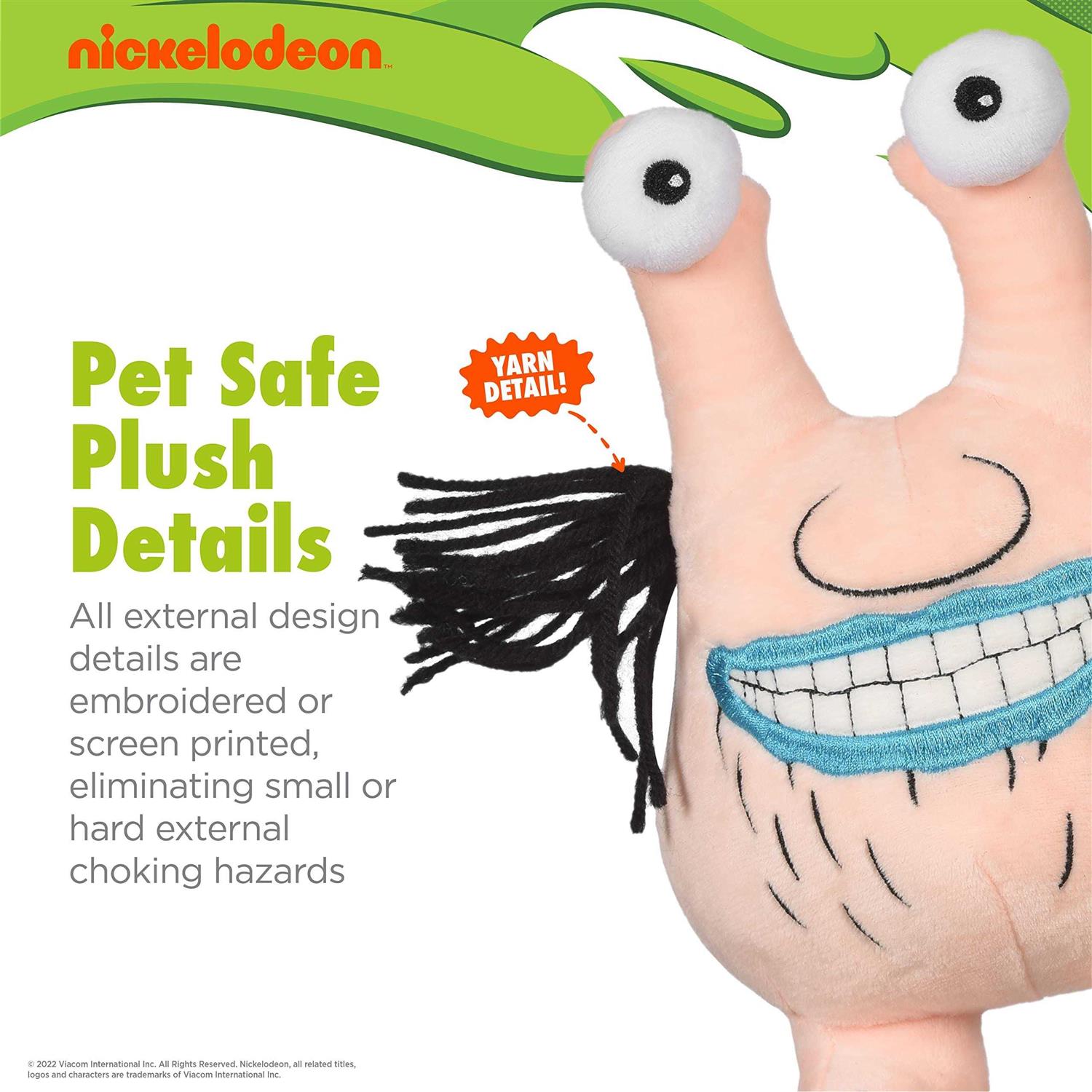 Nickelodeon for Pets Aaahh!!! Real Monsters Krumm 6 Plush Toy for Dogs - Nail Gallerys