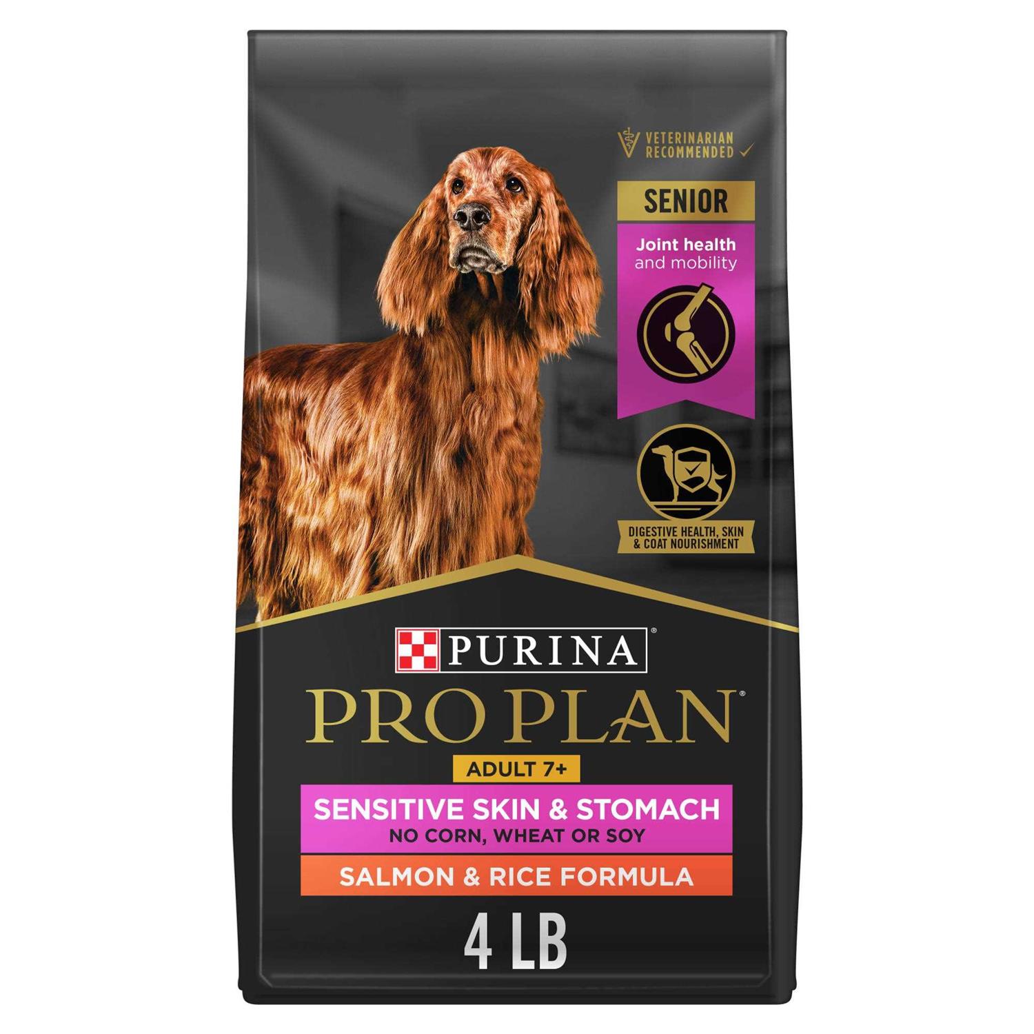 Purina Pro Plan Sensitive Skin & Stomach Salmon & Rice Formula Senior Dry Dog Food - Nail Gallerys