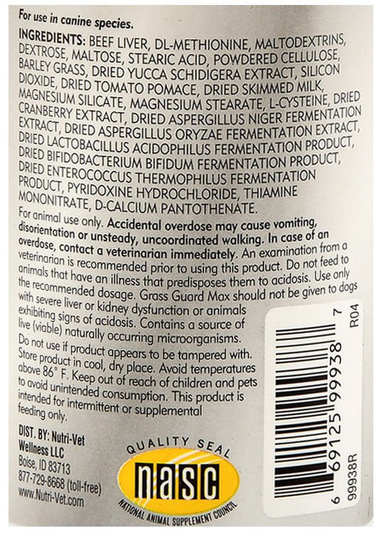 Nutri-Vet Grass Guard Max for Dogs Liver Flavor Chewables - Nail Gallerys