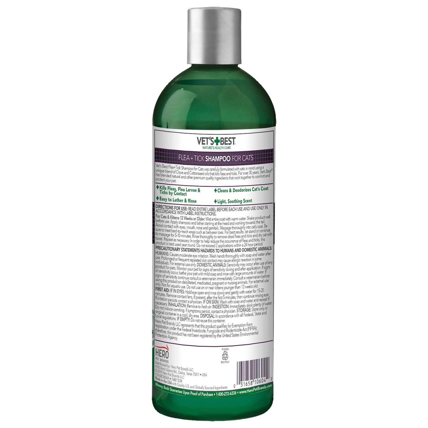 Vet’s Best Flea & Tick Shampoo for Cats - Nail Gallerys