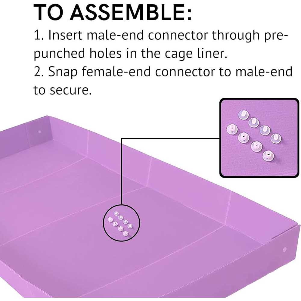 Midlee Guinea Pig Corrugated Plastic Cage Liners - Nail Gallerys