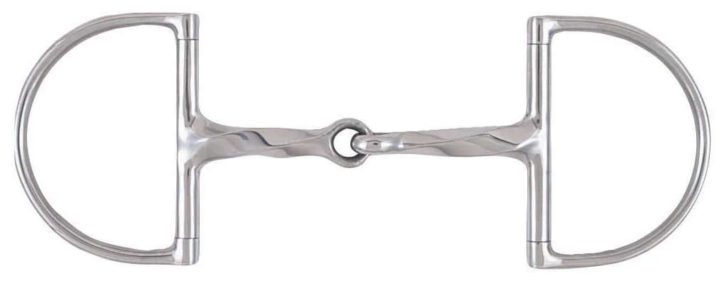 Korsteel Slow Twist Hunter Dee Ring Snaffle Bit - Nail Gallerys