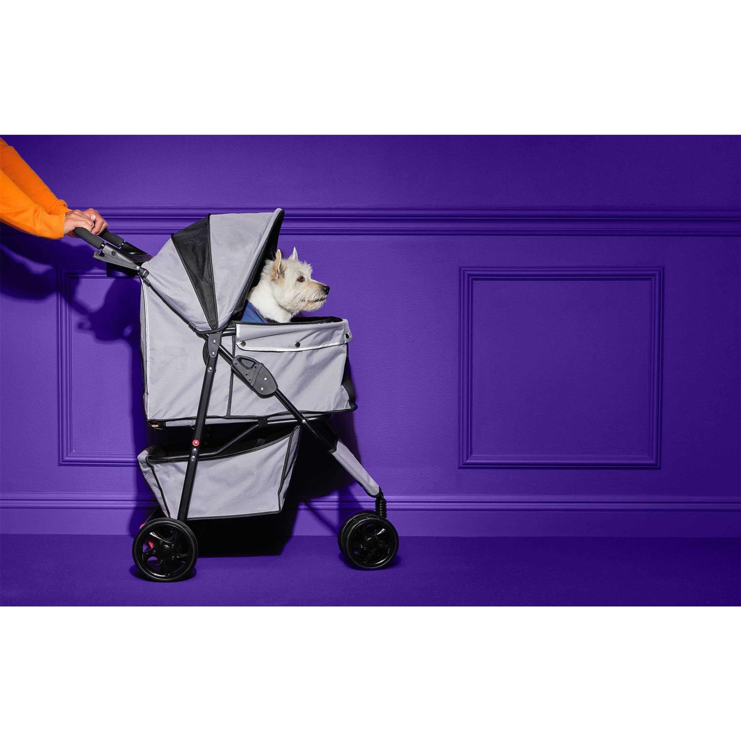 EveryYay Places to Go Reflective Gray Pet Stroller - Nail Gallerys