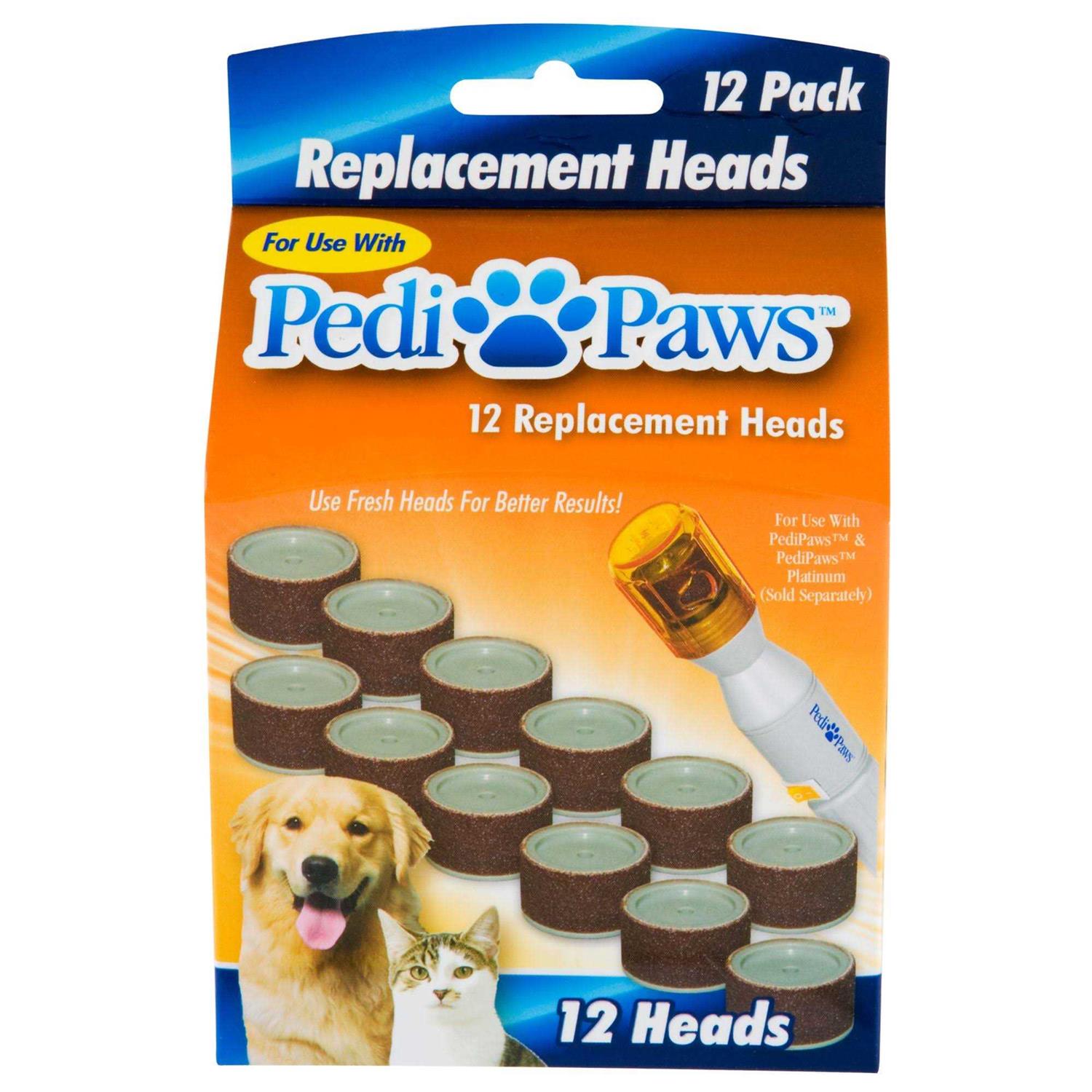 As Seen on TV Pedipaws Replacement Filing Heads 12 Replacement Heads - Nail Gallerys