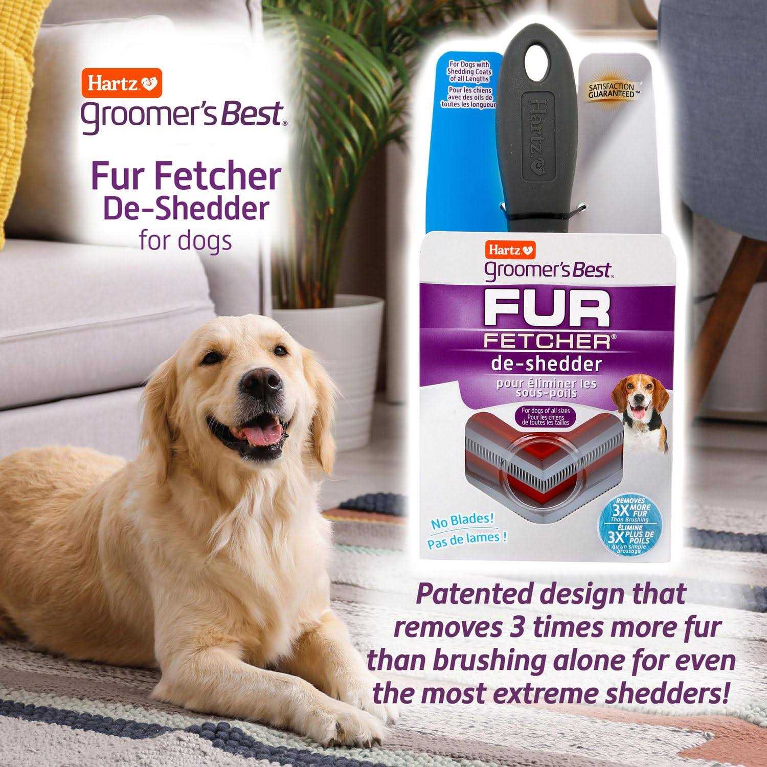 Hartz Groomer’s Best Fur Fetcher De-Shedder Grooming Tool for Dogs - Nail Gallerys