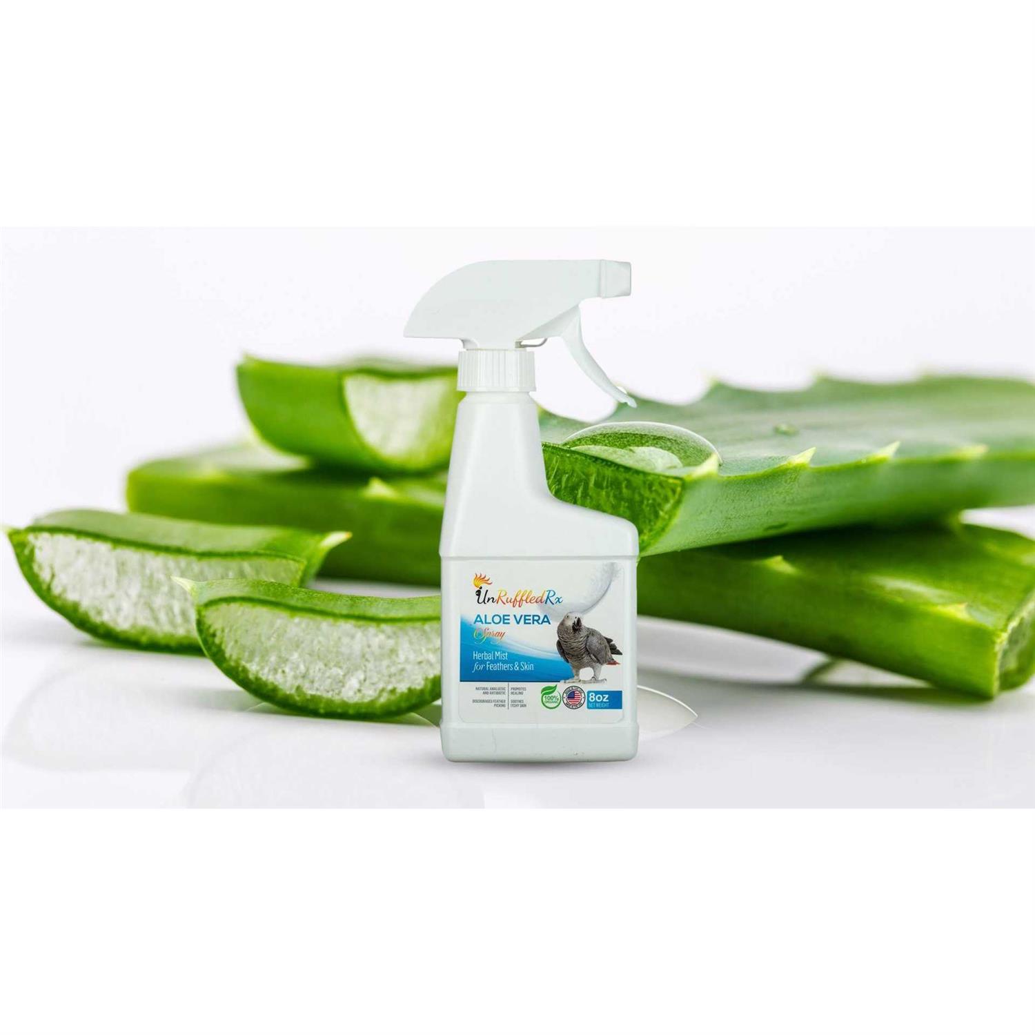 UnRuffledRx Aloe Vera Bird Bath Spray for Daily Care & Skin Health 8 Fl Oz - Nail Gallerys