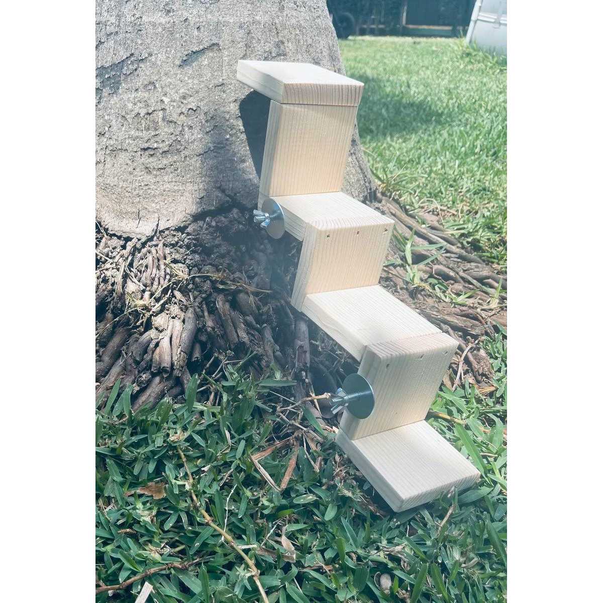 CrazyCritterThings 4 Step Stairs Small Pet Habitat Accessory - Nail Gallerys