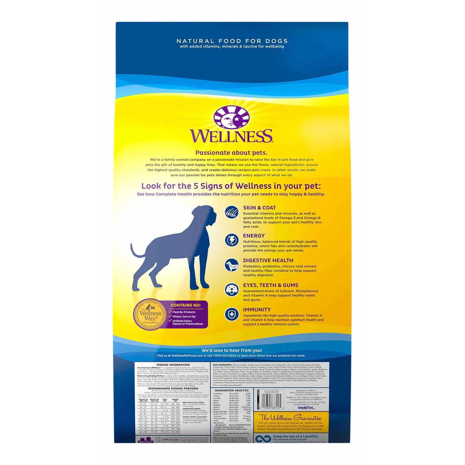 Wellness Complete Health Large Breed Adult Dry Dog Food - Nail Gallerys