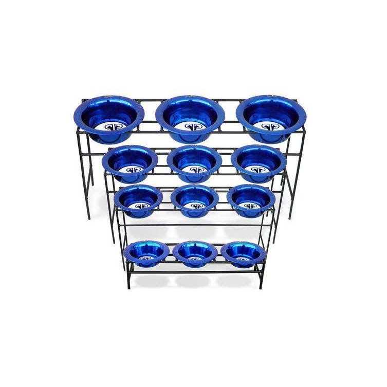 Platinum Pets Triple Diner Feeder With Stainless Steel Dog Bowls - Nail Gallerys