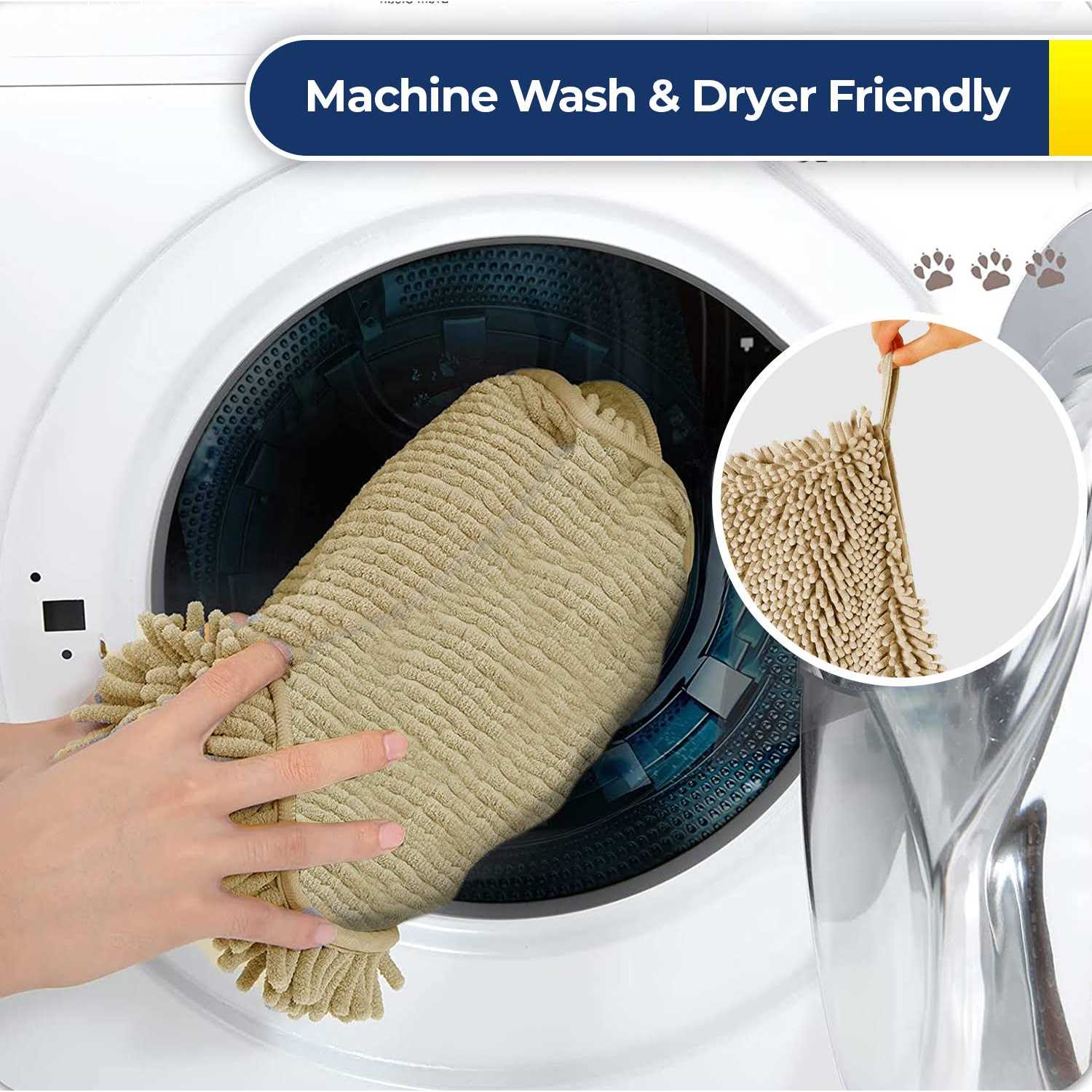 Muddy Mat Doggy Dryer Highly Absorbent Microfiber Washable Dog Shammy Quick Drying Towel Absorber - Nail Gallerys