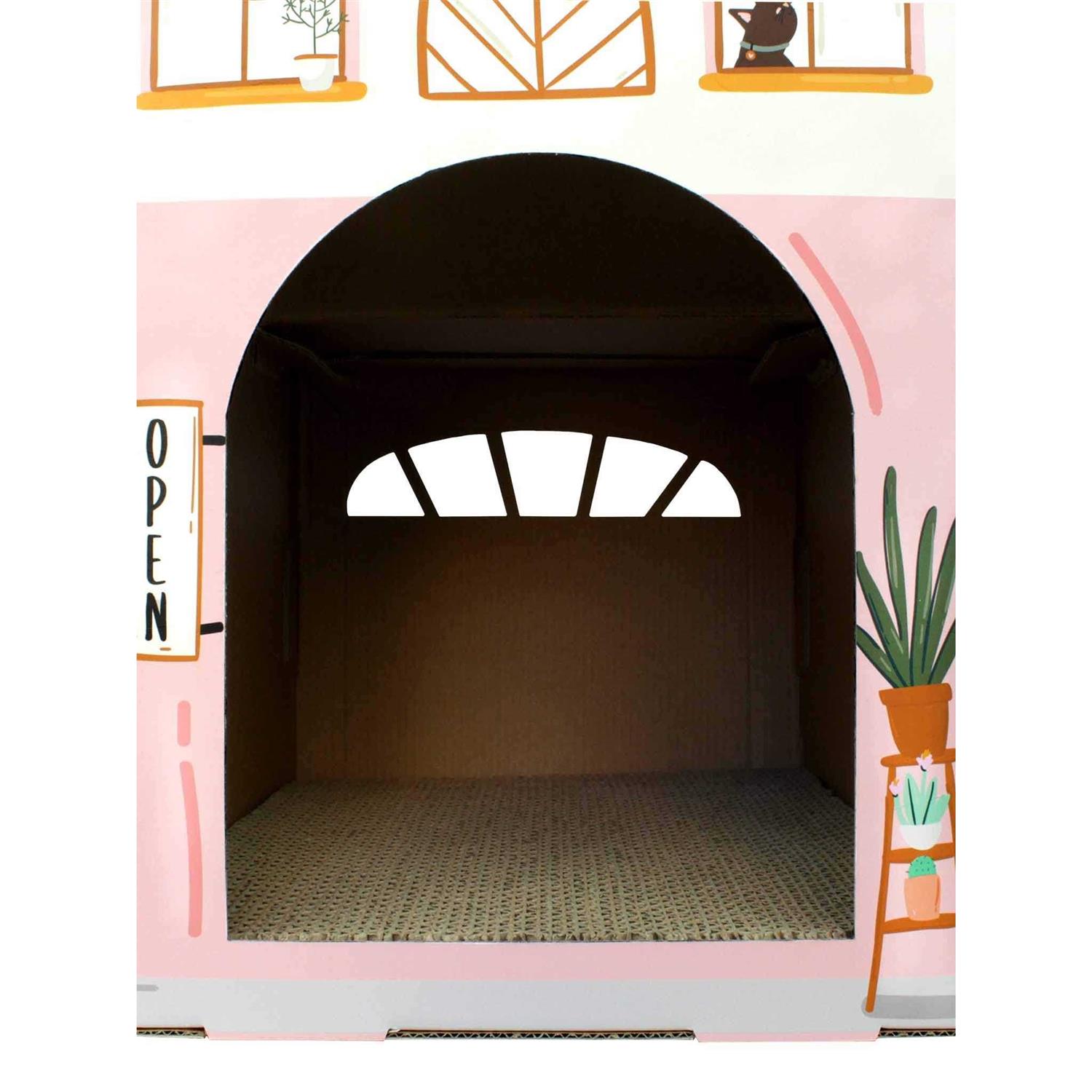 American Cat Club Cozy Cat Café House Cat Scratcher - Nail Gallerys