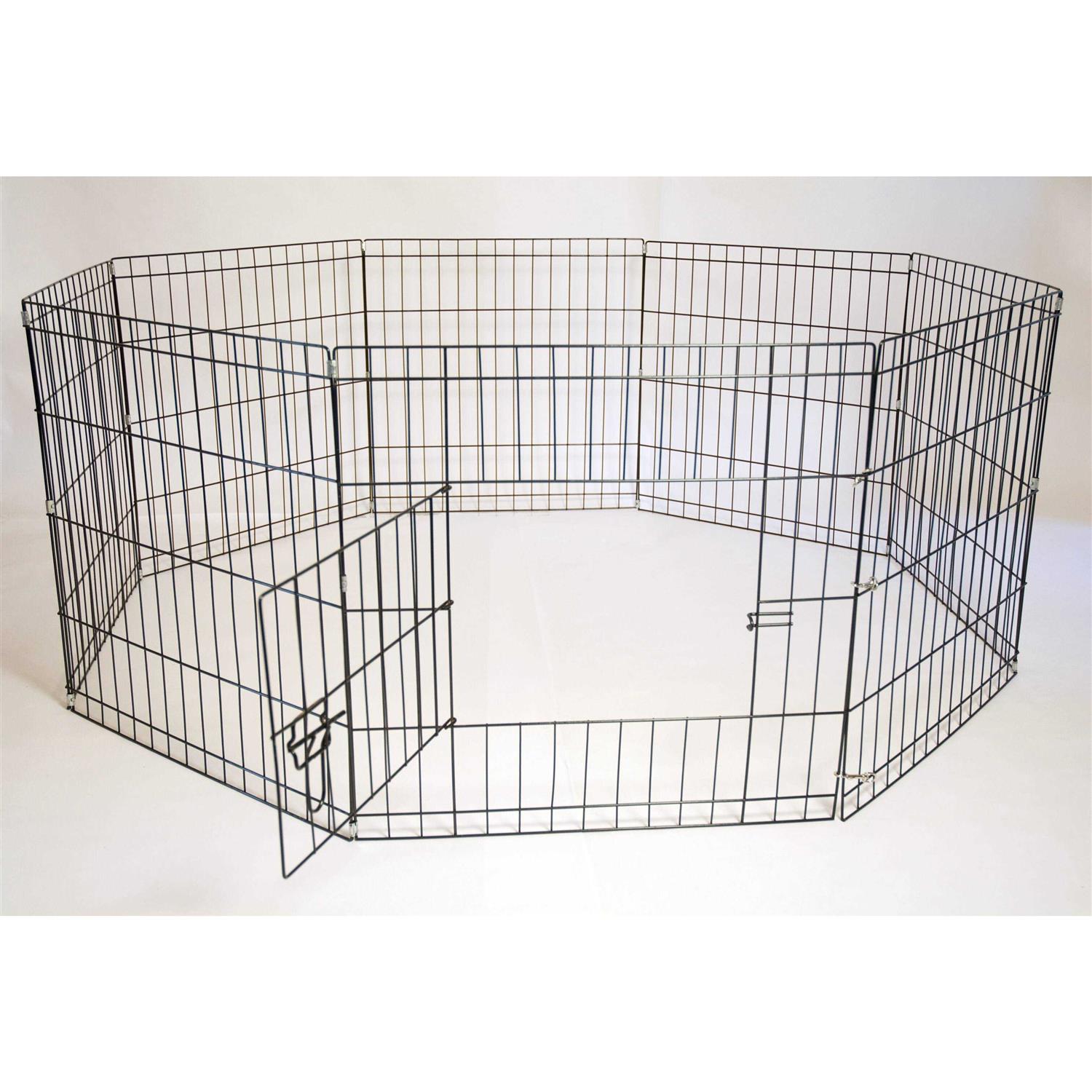 Iconic Pet Heavy Duty Metal Tube Pen Pet Dog Exercise & Training Playpen - Nail Gallerys