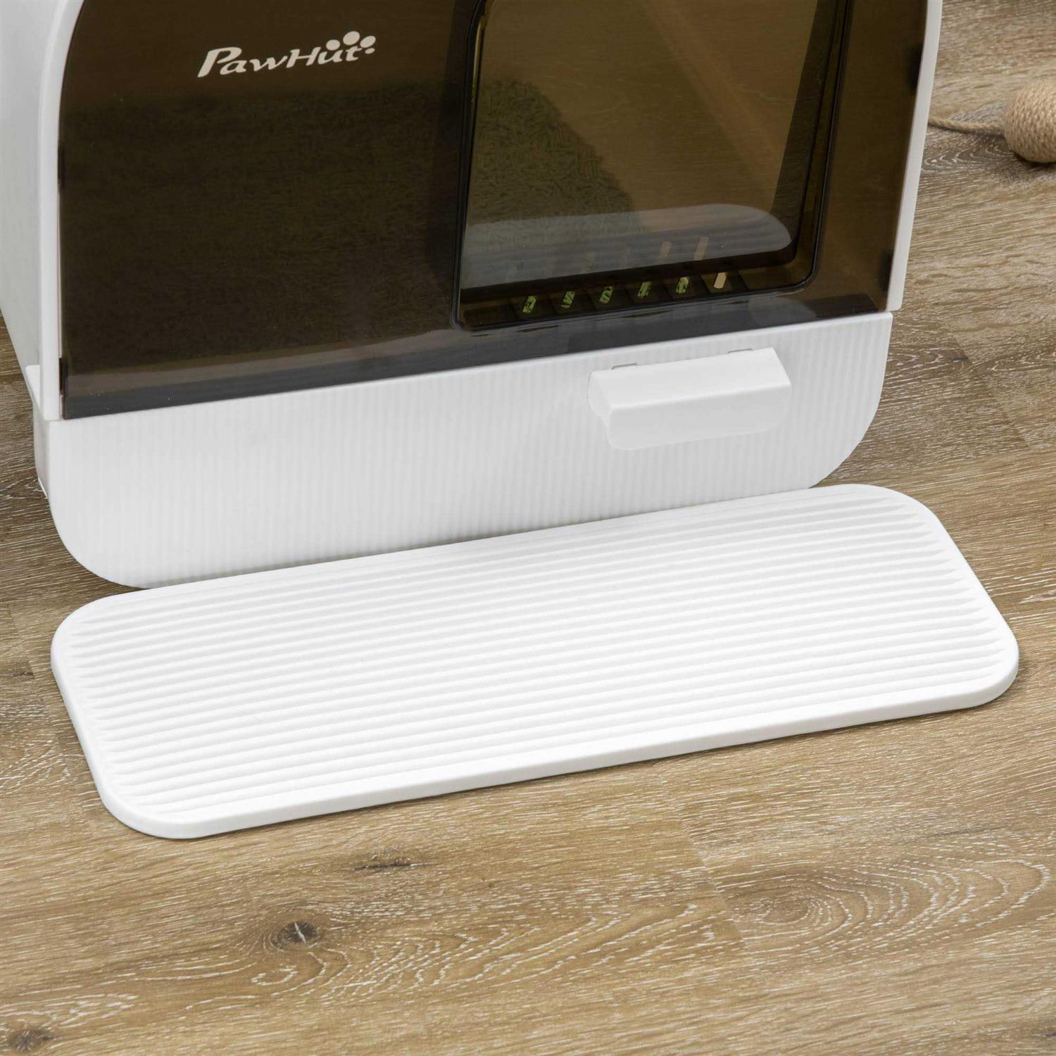 PawHut Cat Litter Box with Lid Covered Litter Box for Indoor Cats with Tray - Nail Gallerys