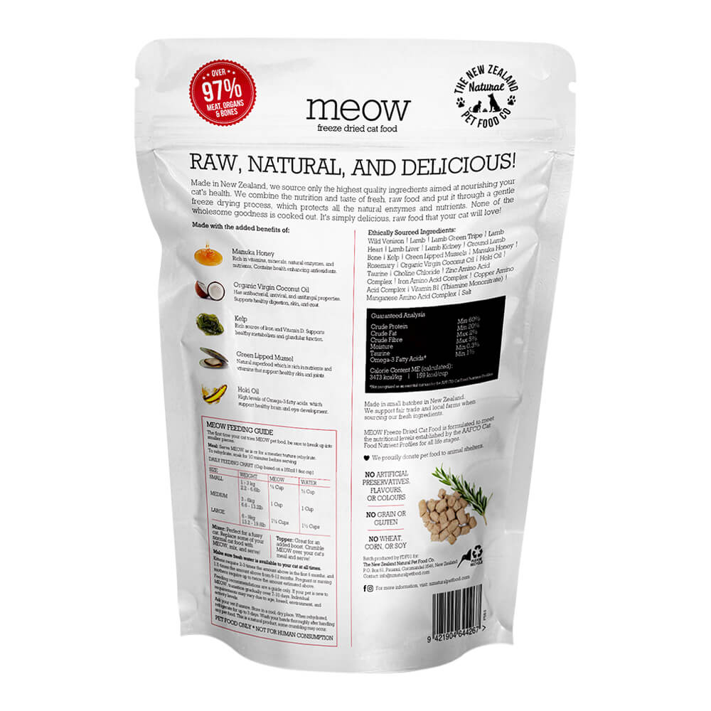 Meow Wild Venison Freeze Dried Food - Nail Gallerys