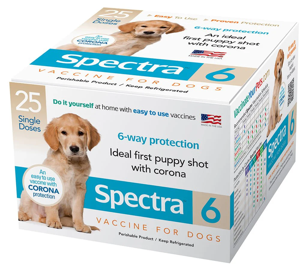 Canine Spectra 6 Dog Vaccine, 25 dose - Nail Gallerys