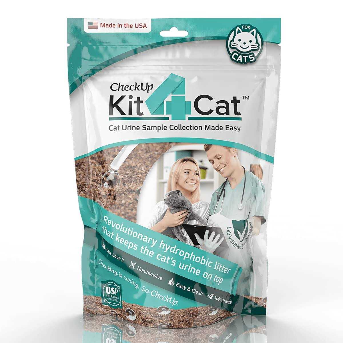 Kit4Cat 2lb Hydrophobic Litter Sand Cat Urine Sample Collection Kit - Nail Gallerys