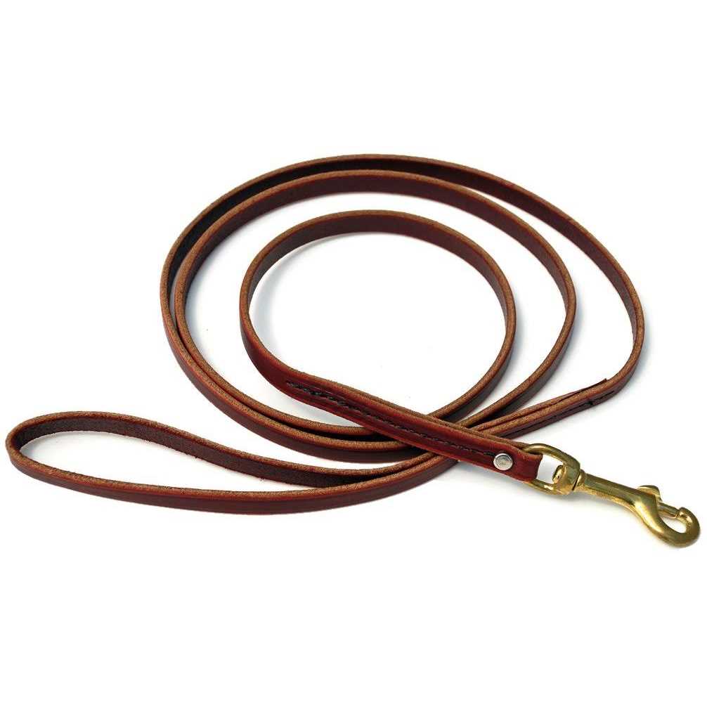 Signature K9 Signature Standard Leather Leash - Nail Gallerys
