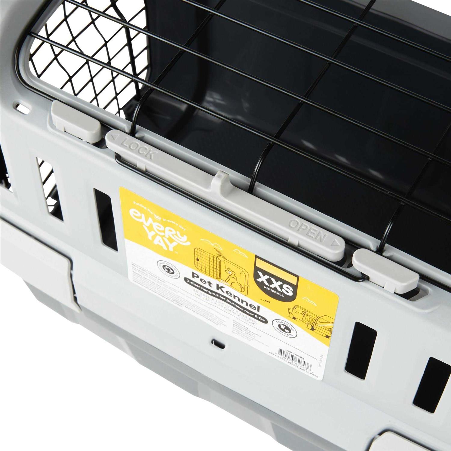 EveryYay Going Places Grey 2-Door Pet Kennel - Nail Gallerys