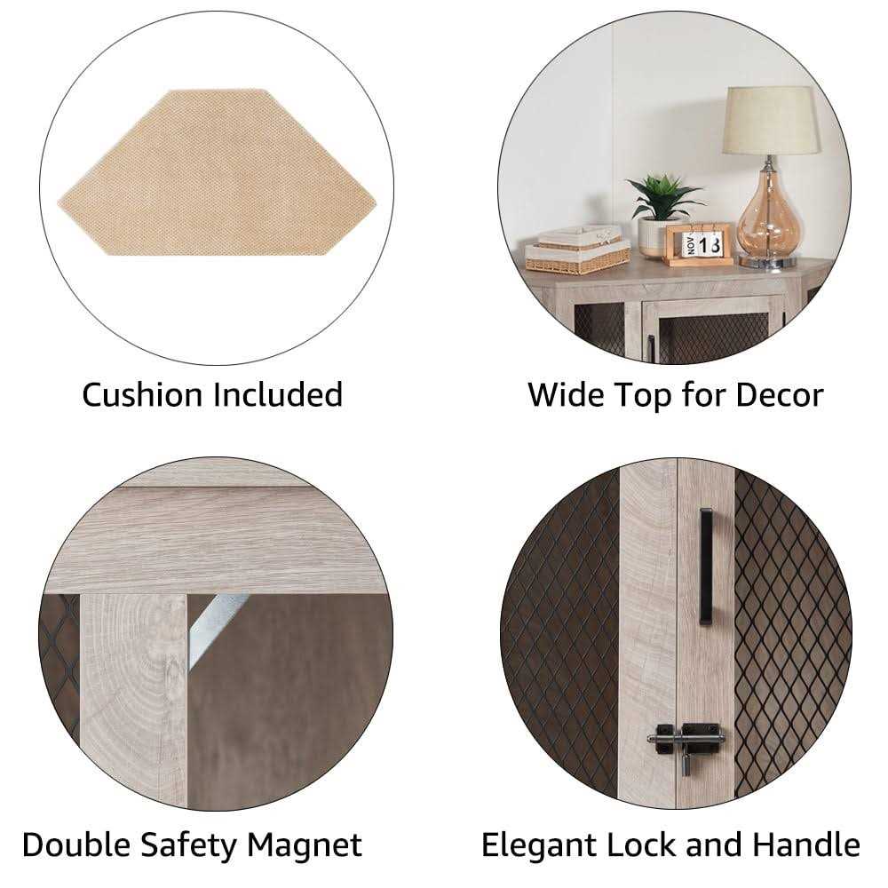 Unipaws Furniture Style Corner Dog Crate - Nail Gallerys