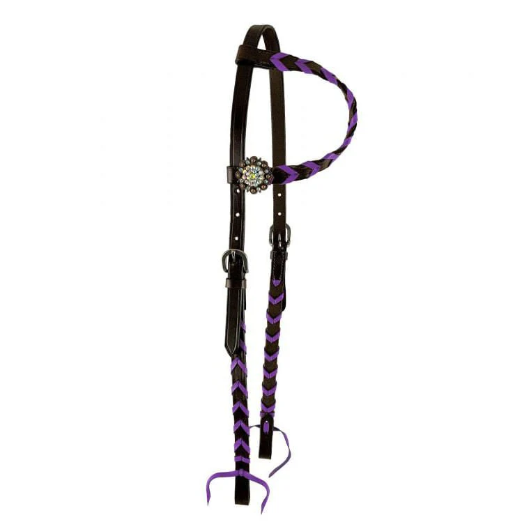 Showman Buckstitch One Ear Headstall - Nail Gallerys