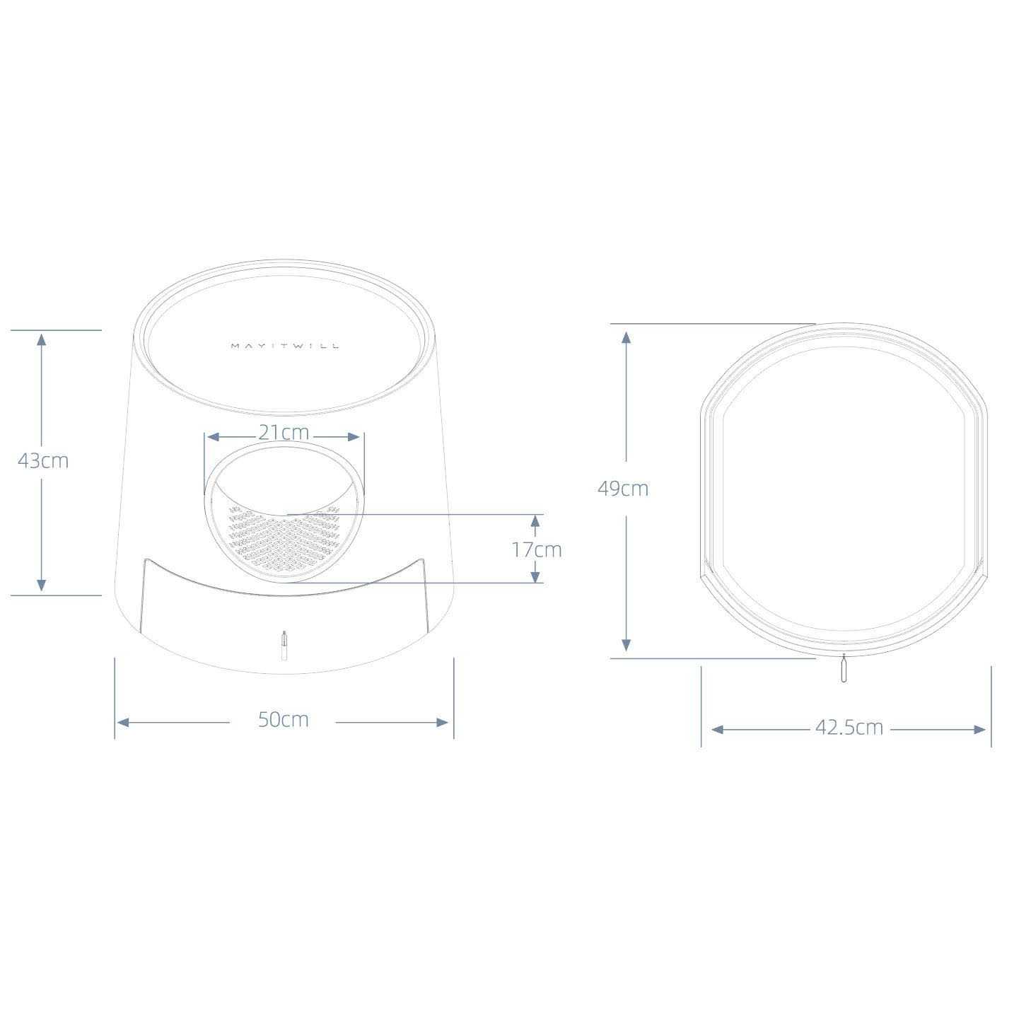 Michupet XL Castle 2-in-1 Cat Litter Box with Scratch Basin - Nail Gallerys