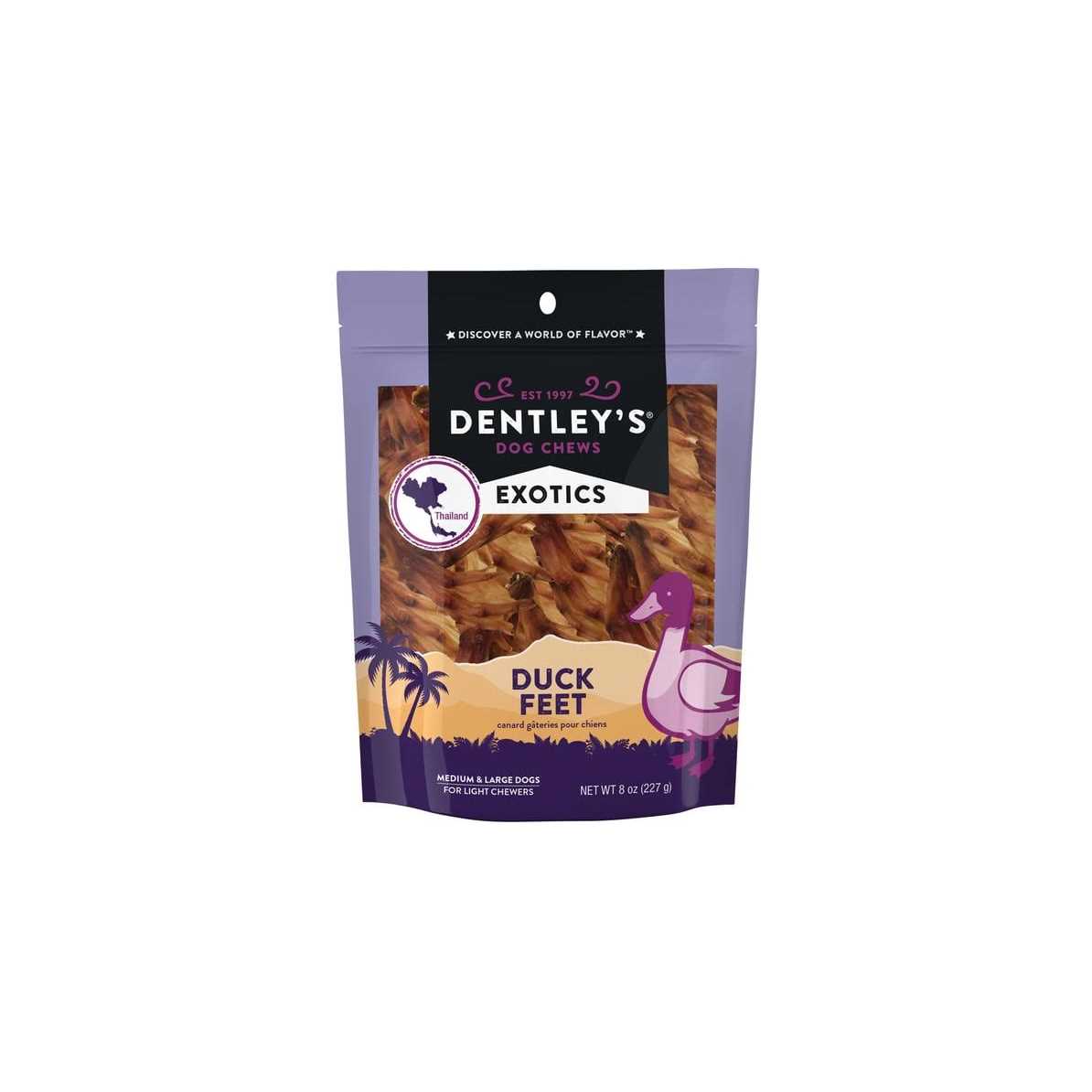 Dentley’s Exotics Duck Feet All Life Stage Dog Chews - Nail Gallerys