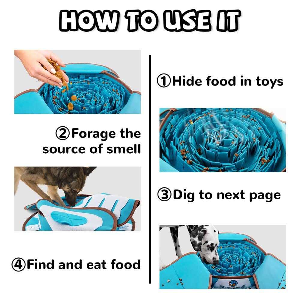 TOTARK Dog Digging Toys Large Snuffle Mat for Dogs Encourages Natural Foraging Skills - Nail Gallerys