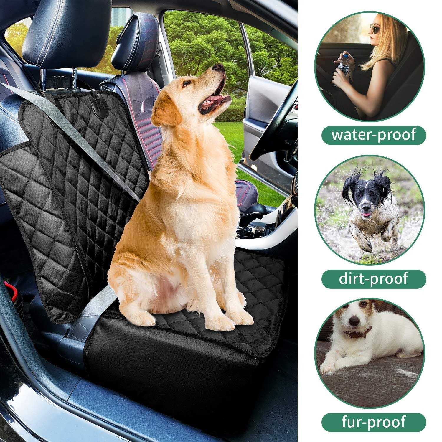 Flow.month Flowmonth Pet Front Seat Cover Pet Booster Seat,Deluxe 2 in 1 Dog Seat Cover for Cars Waterproof Dog Front Seat Cover Pet Bucket - Nail Gallerys