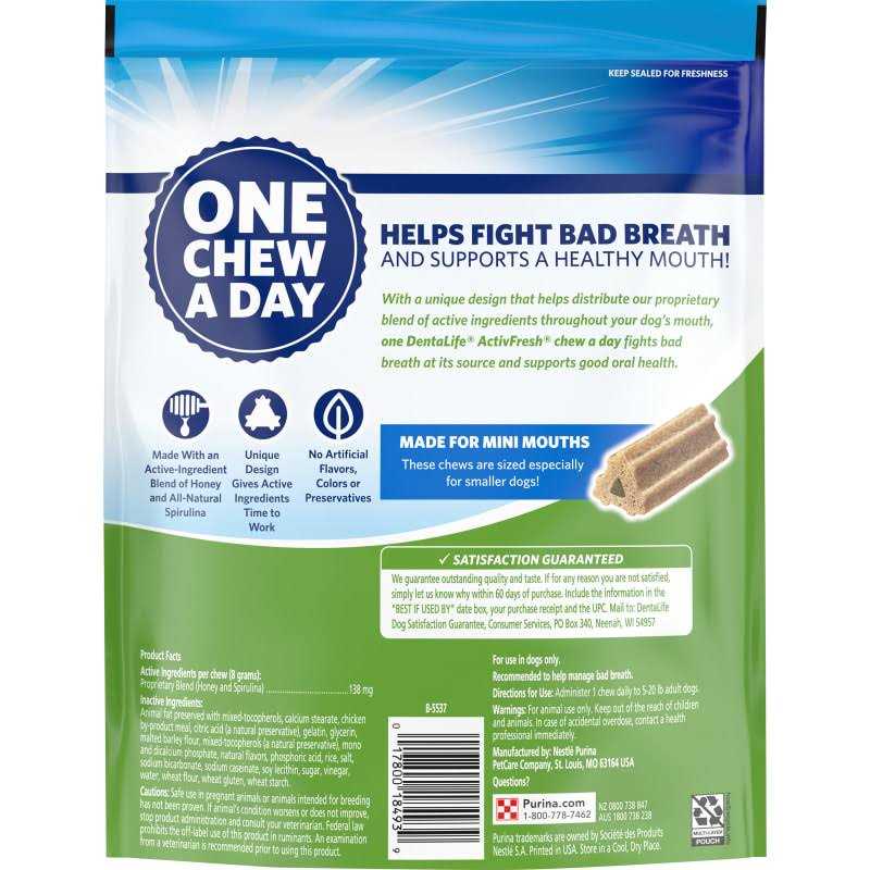 DentaLife Purina ActivFresh Daily Oral Care Mini Dog Chews - Nail Gallerys